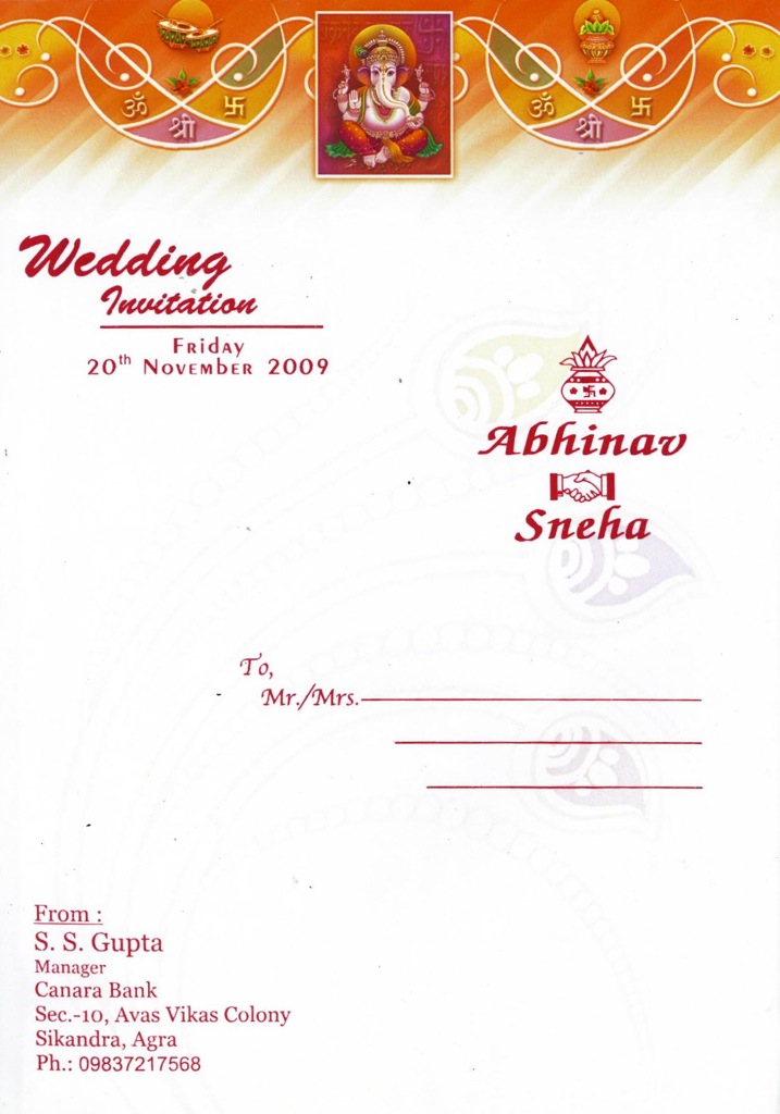 Invitation Cover